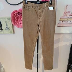 NEW LISETTE L brown corduroy pant in wheat